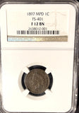 1897 Indian Head Cent, FS- 401 MPD 1 in Neck. F12 NGC (22898)
