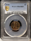 1940-P Lincoln Wheat Cent, PF65RD PCGS. (22918)