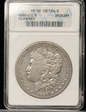 1889-CC Morgan Silver Dollar, ANACS Soapbox VF20 Details (22938)