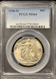 1946-D Walking Liberty Half Dollar, MS64 PCGS. (22944)