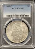 1880-O Morgan Silver Dollar, Blast White MS62 PCGS. (22952)