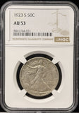 1923-S Walking Liberty Half Dollar, AU53 NGC. (22954)