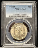 1944-D Walking Liberty Half Dollar, MS65 PCGS. (22964)