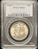 1946-S Walking Liberty Half Dollar, MS64 PCGS. (22968)