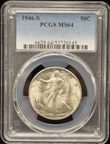 1946-S Walking Liberty Half Dollar, MS64, PCGS (23007)