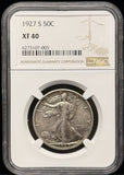 1927-S Walking Liberty Half Dollar, Key Date, XF40 NGC (23009)