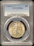 1941-S Walking Liberty Half Dollar, MS64 PCGS (23018)