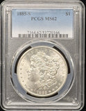 1885-S Morgan Silver Dollar, KEY DATE, MS62 PCGS (23022)