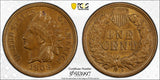 1909-S Indian Head Cent, MS62BN PCGS+CAC (23170)