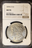 1894-O Morgan Silver Dollar, AU55 NGC. (23184)