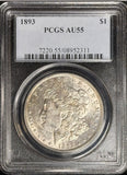 1893 Morgan Silver Dollar, AU55 PCGS. (23188)