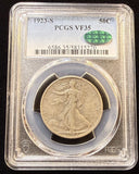 1923-S Walking Liberty Half Dollar, VF35 PCGS+CAC. (23212)