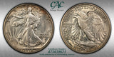 1916-S Walking Liberty Half Dollar, AU55 CACG. (23214)