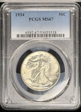 1934 Walking Liberty Half Dollar, MS67 PCGS. (23218)