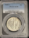 1928-S Walking Liberty Half Dollar, AU58 PCGS. (23253), Superb Coin, Needs a CAC Trip