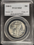 1940-S Walking Liberty Half Dollar, MS65 PCGS. (23266)