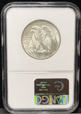 1946-D Walking Liberty Half Dollar, MS65 NGC. (23388)