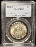 1946-D Walking Liberty Half Dollar, MS65 PCGS. (23392)
