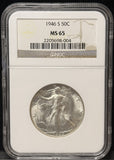 1946-S Walking Liberty Half Dollar, MS65 NGC. (23412)