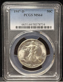 1947-D Walking Liberty Half Dollar, MS64 PCGS. (23414)