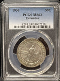 1936 Columbia Commemorative Half Dollar, MS63 PCGS. (23426)