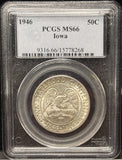 1946 Iowa Commemorative Half Dollar, MS66 PCGS. (23428)