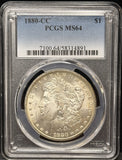 1880-CC Morgan Silver Dollar, MS64 PCGS, (23432)