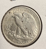 1917-D REV Walking Liberty Half Dollar, Choice AU+. (23462)