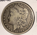 1880-CC Morgan Silver Dollar, Nicely Circulated, Problems, (23470)