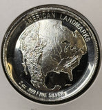 Undated 2oz 999 silver American Landmarks, Mt Rushmore (23510)