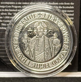 2021 Scottsdale Mint: Samoa Alpha & Omega 1oz Silver Black Rhodium OGP. (23520)