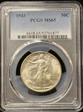 1943-P Walking Liberty Half Dollar, MS65 PCGS (23528)