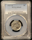 1937-D Buffalo Nickel, MS65 PCGS (23562)