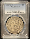 1889-CC Morgan Silver Dollar, VG10 PCGS (23572)