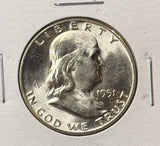 1951-D Franklin Half Dollar, Choice Uncirculated. (23616)