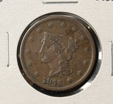 1843 Braided Hair Large Cent, Nicely Circulated, (23632)