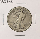 1927-S Walking Liberty Half Dollar, Nicely Circulated. (23678)