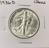 1936-D Walking Liberty Half Dollar, Choice Uncirculated. (23682)