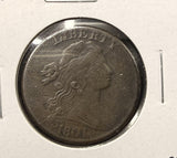 1801 Draped Bust Large Cent, Nice VF+ (23763)