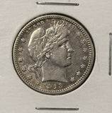 1915-D Barber Quarter, Key Date, Choice AU. (23782)