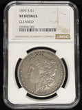 1893-S Morgan Silver Dollar, KEY DATE, XF Details NGC (23814).