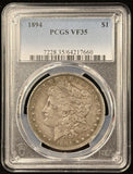 1894 Morgan Silver Dollar, KEY DATE, VF35 PCGS (23844)