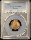 1909-P Lincoln Wheat Cent, MS64RB PCGS. (23846)