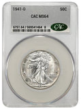 1941-D Walking Liberty Half Dollar, MS64 CACG (23866)