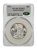 1944 Walking Liberty Half Dollar, Unc Details CACG (23878)