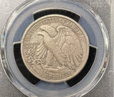1921-D Walking Liberty Half Dollar, Key Date, VF30 PCGS. (23882)