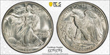 1938-P Walking Liberty Half Dollar, MS65 PCGS (23906)