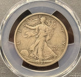 1921-D Walking Liberty Half Dollar, Key Date, XF Details, PCGS (23914)