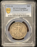 1921-D Walking Liberty Half Dollar, Key Date, XF Details, PCGS (23914)