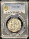 1940-S Walking Liberty Half Dollar, MS66+ PCGS GS (23932)
